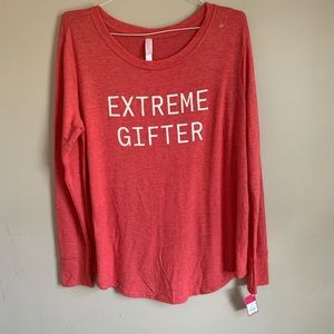 NWT Holiday shirt size Large "Extreme Gifter" Red
